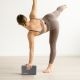 9. BLOCK CUBE FÜR ÜBUNGEN YOGA PILATES FITNESS GREY ENERO FIT