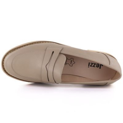 4. Beige Lederslipper Jezzi SFY25128