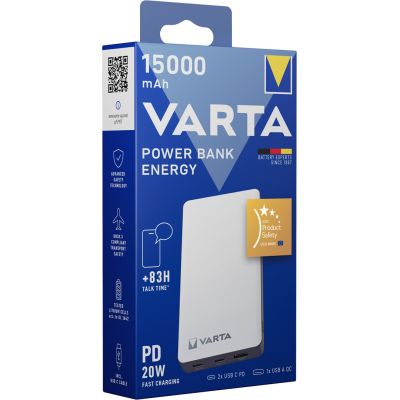 9. Varta Energy 15000 Lithium-Polymer-Akku (LiPo) 15000 mAh Schwarz, Weiß