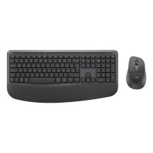 Logitech Signature Comfort Plus Combo MK880 Business Tastatur und Maus inklusive, universeller USB- und Bluetooth-Anschluss, QWERTZ-Tastatur, deutsches Graphit-Design