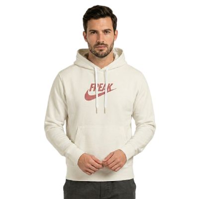 4. Nike Giannis „Freak“ Pullover Hoodie Summit White/Magic Ember - DA5691-121