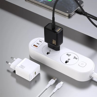 3. Dudao A26 PD20W GaN USB-C Ladegerät - Schwarz