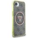 9. Guess IML Metal Glitter 4G Circle Triangle MagSafe Hülle für iPhone 16e - Braun