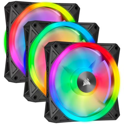 13. Corsair | QL-Serie Dual 140-mm-PWM-Lüfter-Kit mit CORE Lighting Node | QL140 RGB-Beleuchtung | Gehäuselüfter