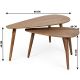 5. Set aus 2 Beistelltischen für das Wohnzimmer, MDF-Holz
