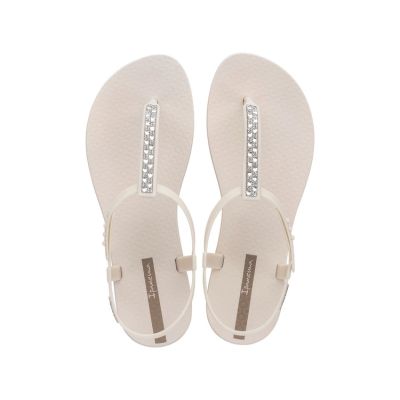 Ipanema Sandal Class Damen-Flip-Flop-Sandalen in Beige mit Strasssteinen