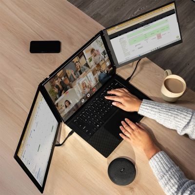9. Mobile Pixels Trio 3 Pro – Set aus zwei tragbaren Monitoren, 14,1" IPS LCD, 60 Hz, 2240 × 1400p