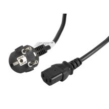 Lanberg CA-C13C-11CC-0050-BK Kabel (C13 / IEC C13 / IEC 320 C13 F - Schuko M; 5m; schwarz)