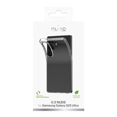 5. Puro 03 Nude Silikonhülle für Samsung Galaxy S25 Ultra – transparent