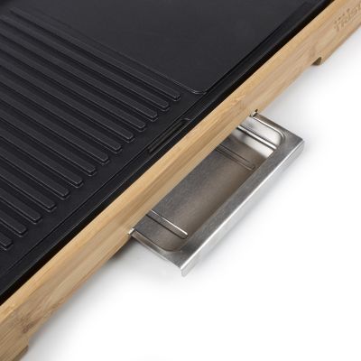 12. Tristar BP-2641 Elektrischer Bambusgrill, Schwarz, 2200 W