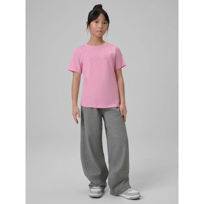 3. Mädchen-T-Shirt mit Aufdruck, regulär, Größe 4F 4FJRSS26TTSHF3455-56S