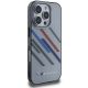 4. BMW Motorsport IML Random Stripes Hülle für iPhone 16 Pro Max – Grau