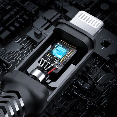 14. Acefast C4-01 Lightning – USB-C PD-Kabel 30 W 3 A 480 Mbit/s 1,8 m – Schwarz