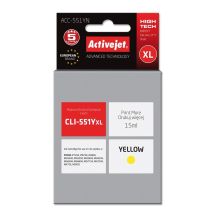 Activejet ACC-551YN Tinte (Ersatz für Canon CLI-551Y; Supreme; 15 ml; gelb)