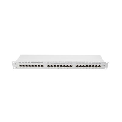 3. Patchpanel Lanberg PPS6-1024-S (1U; Kat. 6; 24xRJ-45)