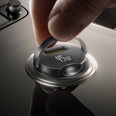 11. Baseus PrimeTrip VP2 45W USB-C Kfz-Ladegerät mit 60W USB-C auf USB-C 1m Kabel – Schwarz