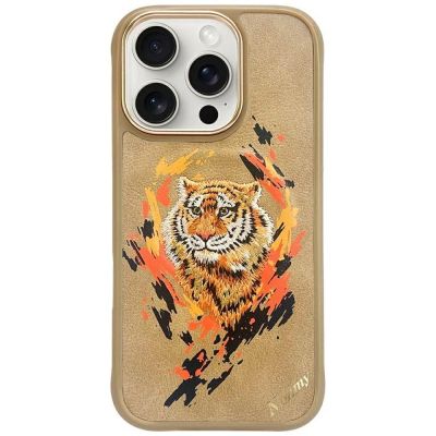 Nimmy Tiger MagSafe Hülle für iPhone 16 Pro Max - Braun