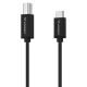 4. Wozinsky WKDDY1S USB-B - USB-C Kabel 1m - Schwarz