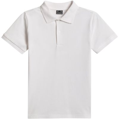 2. Poloshirt für Jungen, Größe 4F M662, weiß, 4FJWSS26TPTSM662, Größe 10S