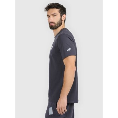 6. Herren-T-Shirt mit Aufdruck, regulär, Größe 4F 4FRAW25TTSHM3384-22S
