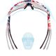 3. Rockbros Radsportbrille Photochrom mit UV-Schutz und Korrektureinsatz 14120008002 - USA Pattern - Weiß