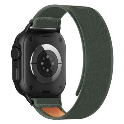 3. Tech-Protect Nylon Elite Armband für Apple Watch 44/45/46/49 mm - Grün/Orange
