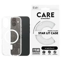 CARE by PanzerGlass Flagship Star Lit Case iPhone 16 6,1" weiß/weiß MagSafe 1341