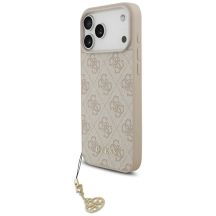 Guess 4G Charms Collection MagSafe Hülle für iPhone 17 Pro Max – Pink