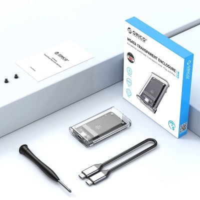 8. Orico TC10-MS MSATA USB-C 3.2 5Gb/s Festplattenmodul - Transparent