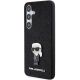 2. Karl Lagerfeld Fixed Glitter Ikonik Logo Metal Pin Hülle für Samsung Galaxy S24+ – Schwarz