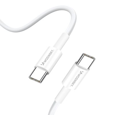 4. Wozinsky GaN 65W Ladegerät mit USB-A 2xUSB-C Anschlüssen mit 65W USB-C Kabel - Weiß