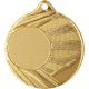 14. Medaille mit Platz für einen Aufkleber, goldfarben, Durchmesser 50 mm