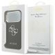 8. Guess Grained Big 4G Classic Logo Hülle für iPhone 17 Pro - Schwarz