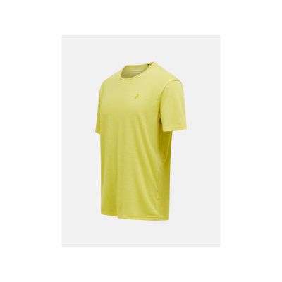 3. PEAK PERFORMANCE M Kurzarm-T-Shirt aus Wollmischung, gelb