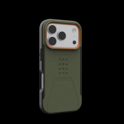 2. UAG Civilian MagSafe Hülle für iPhone 17 Pro - Oliv und Orange