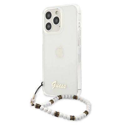 2. Guess GUHCP13LKPSWH iPhone 13 Pro / 13 6.1" Transparentes Hardcase White Pearl