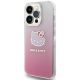 2. Hello Kitty IML Gradient Electrop Kitty Head Hülle für iPhone 14 Pro – Rosa