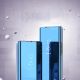 3. Clear View Case Hülle für Samsung Galaxy A24 4G Flip Cover blau