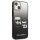 4. Karl Lagerfeld Gradient Ikonik Karl&Choupette Hülle für iPhone 13 mini - Schwarz