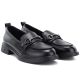 10. Damen-Lederslipper, schwarz, Vinceza 133115