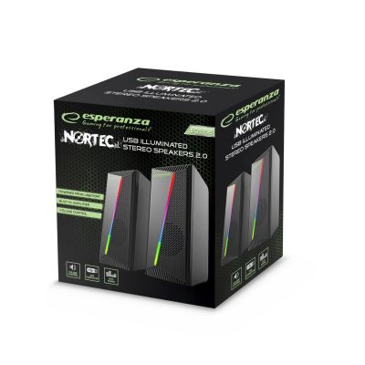 5. ESPERANZA LAUTSPRECHER 2.0 USB LED RAINBOW NORTEC EGS106