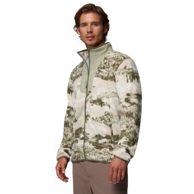 2. Columbia Sequoia Grove bedruckte Fleecejacke mit durchgehendem Reißverschluss 2135511399 Grün L