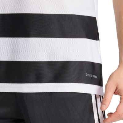 6. Herren-T-Shirt adidas Hooped 26 Jersey weiß-schwarz KS6949
