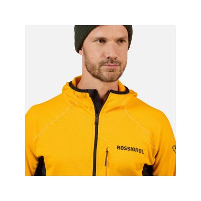 5. ROSSIGNOL BLACKSIDE MIX FZH FLEECE Herren-Sweatshirt gelb
