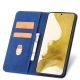 6. Magnet Fancy Case Cover für Samsung Galaxy S22 + (S22 Plus) Tasche Brieftasche Kartenhalter Blau