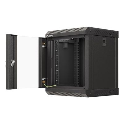 5. Lanberg WF11-3306-10B 6U Rack-Wandschrank Schwarz
