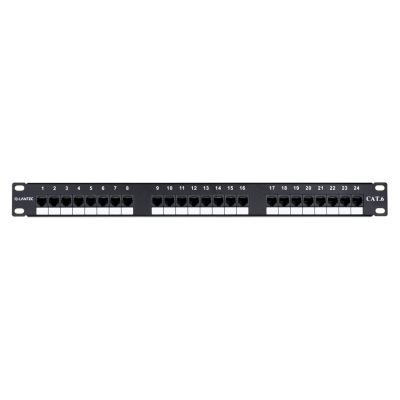 2. Q-LANTEC Patchpanel UTP Cat.6, 24 Ports, LSA-Anschlüsse, 1 HE