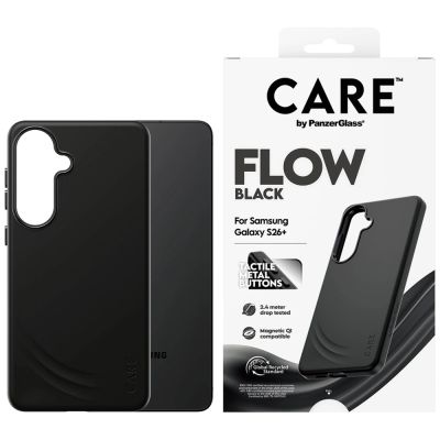 CARE by PanzerGlass Flow Schwarze Qi-Hülle für Samsung Galaxy S26+ - Schwarz