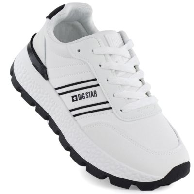 Weiße Damen-Plateau-Sneaker Big Star TT274882