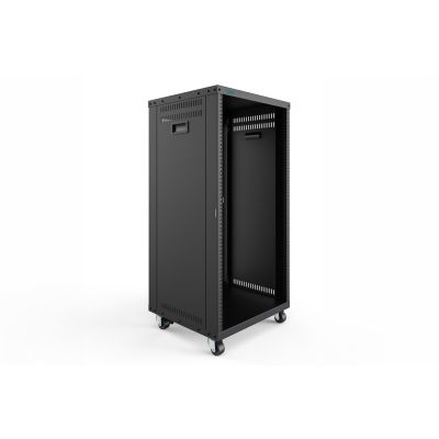 21. Digitus Universal-Geräteschrank, 19 Zoll mit Rollen, 21 HE